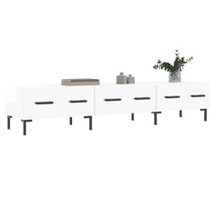 vidaXL TV Cabinet High Gloss White 150x36x30 cm Engineered Wood 3