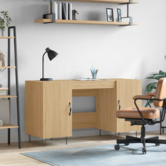 Desk 140x50x75 cm Engineered Wood Sonoma oak