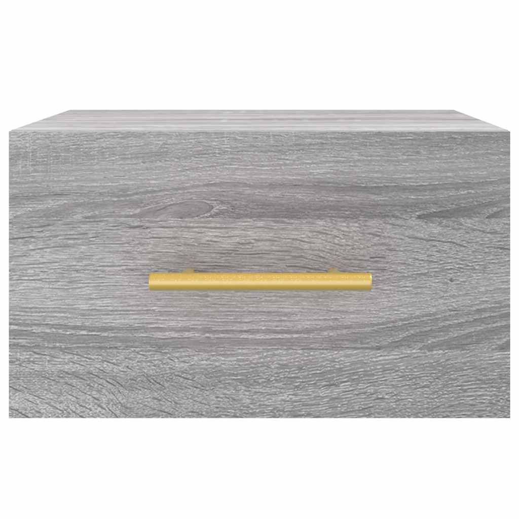 vidaXL Wall-mounted Bedside Cabinets 2 pcs Grey Sonoma 35x35x20 cm 6