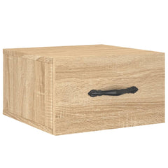 vidaXL Wall-mounted Bedside Cabinets 2 pcs Sonoma Oak 35x35x20 cm 5