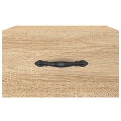 vidaXL Wall-mounted Bedside Cabinets 2 pcs Sonoma Oak 35x35x20 cm 6