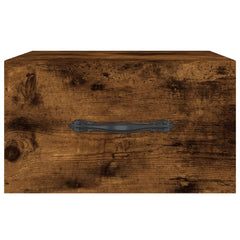 vidaXL Wall-mounted Bedside Cabinets 2 pcs Smoked Oak 35x35x20 cm 6