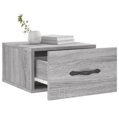 vidaXL Wall-mounted Bedside Cabinets 2 pcs Grey Sonoma 35x35x20 cm 4