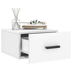 vidaXL Wall-mounted Bedside Cabinets 2 pcs White 35x35x20 cm 4