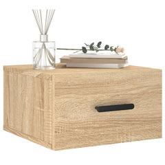 vidaXL Wall-mounted Bedside Cabinets 2 pcs Sonoma Oak 35x35x20 cm 3