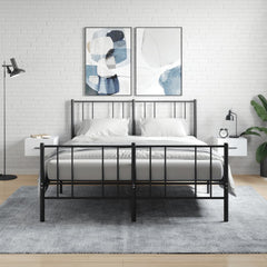 vidaXL Wall-mounted Bedside Cabinets 2 pcs White 35x35x20 cm 1