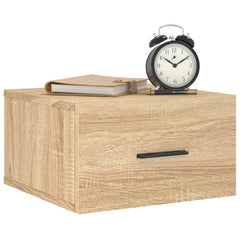 vidaXL Wall-mounted Bedside Cabinets 2 pcs Sonoma Oak 35x35x20 cm 3