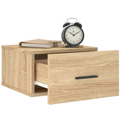 vidaXL Wall-mounted Bedside Cabinets 2 pcs Sonoma Oak 35x35x20 cm 4