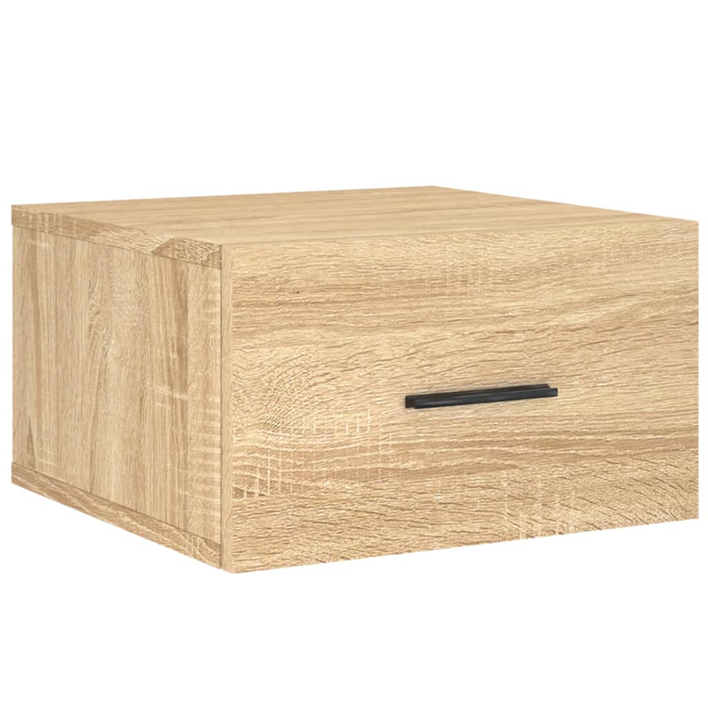 vidaXL Wall-mounted Bedside Cabinets 2 pcs Sonoma Oak 35x35x20 cm 5