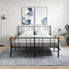 vidaXL Wall-mounted Bedside Cabinets 2 pcs Sonoma Oak 35x35x20 cm 1