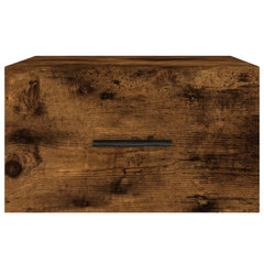 vidaXL Wall-mounted Bedside Cabinets 2 pcs Smoked Oak 35x35x20 cm 6