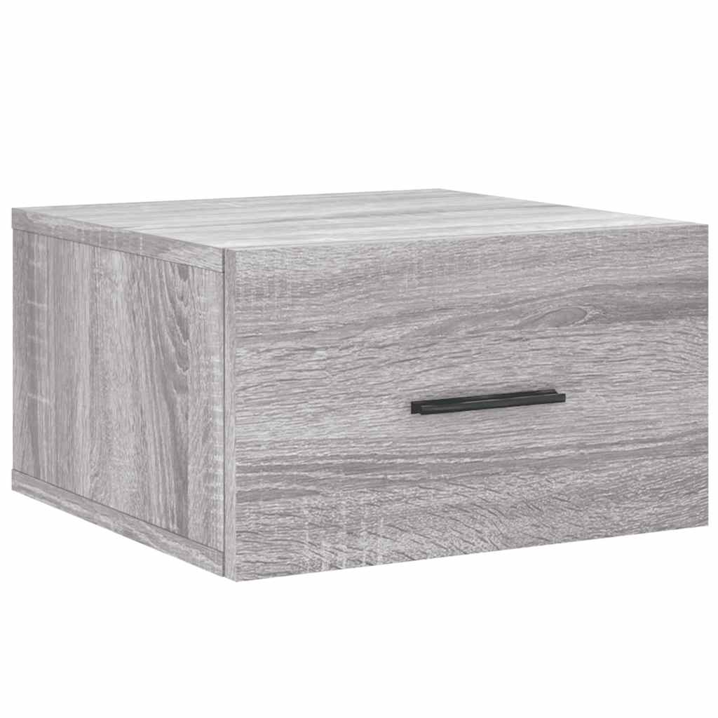 vidaXL Wall-mounted Bedside Cabinets 2 pcs Grey Sonoma 35x35x20 cm 5
