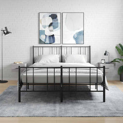 vidaXL Wall-mounted Bedside Cabinets 2 pcs Grey Sonoma 35x35x20 cm 1