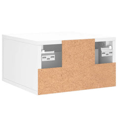 vidaXL Wall-mounted Bedside Cabinets 2 pcs White 35x35x20 cm 6
