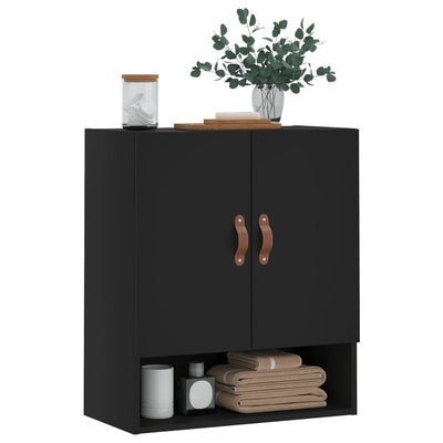 Wall Cabinet Black 60x31x70 cm Engineered Wood