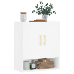 Wall Cabinet White Engineered Wood, image 3