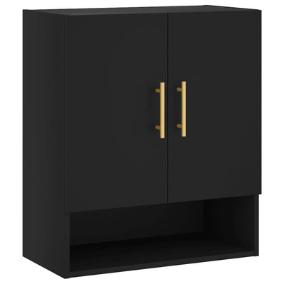 Wall Cabinet Black 60x31x70 cm Engineered Wood