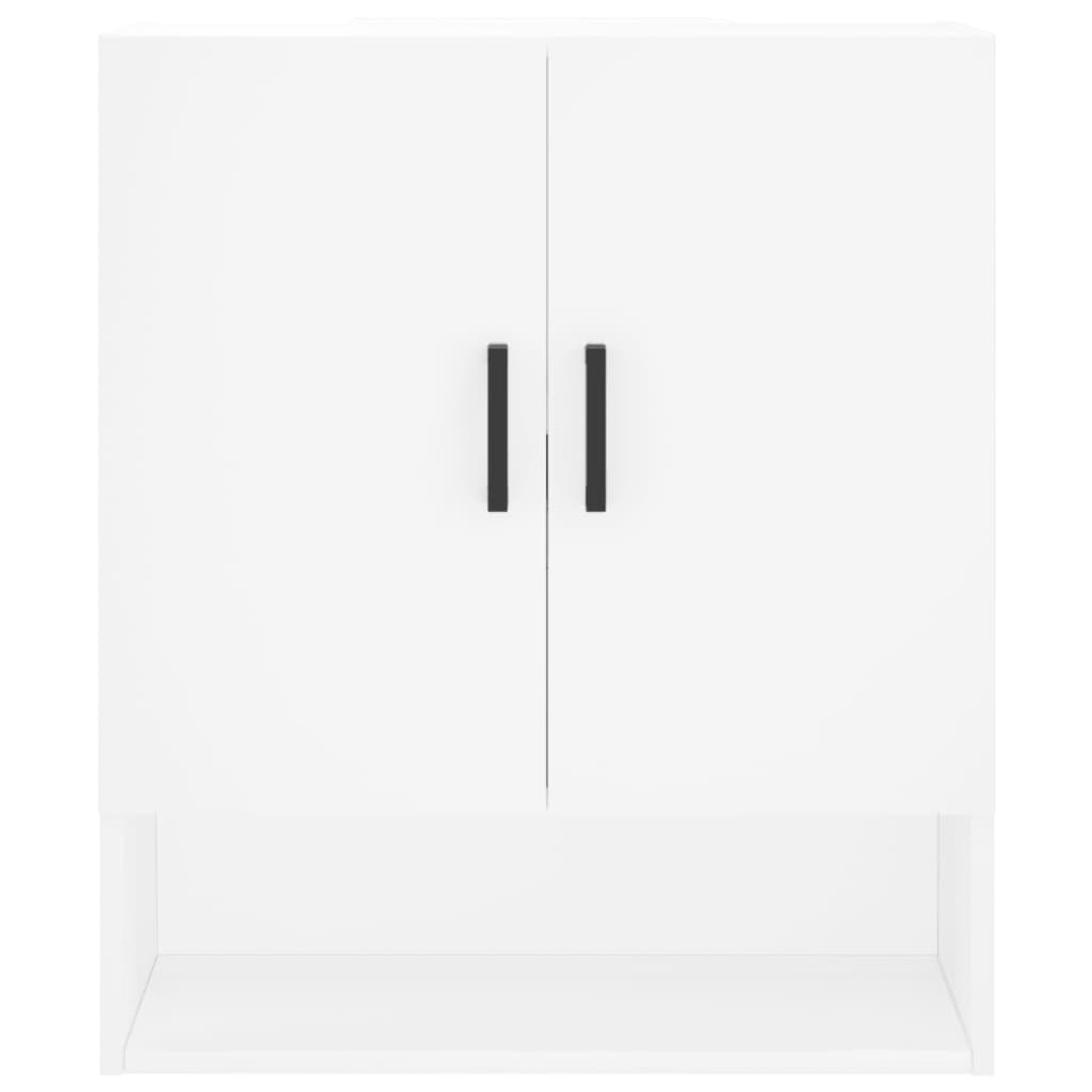 Wall Cabinet White Engineered Wood, image 5