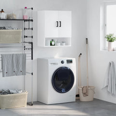 Wall Cabinet White Engineered Wood