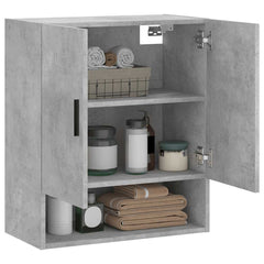 Wall Cabinet Concrete Grey Engineered Wood, image 4