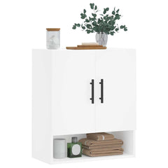 Wall Cabinet White Engineered Wood, image 3