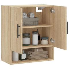 vidaXL Wall Cabinet Sonoma Oak 60x31x70 cm Engineered Wood 4