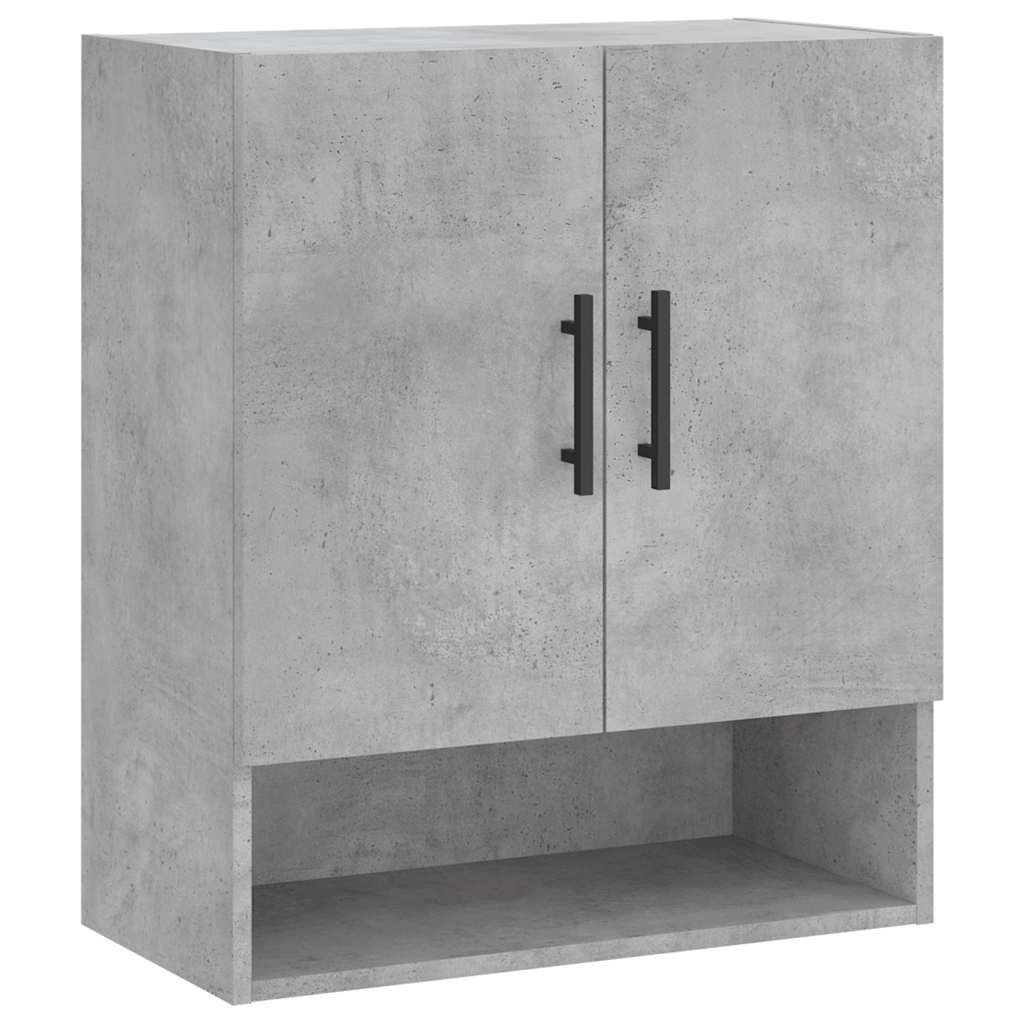 vidaXL Wall Cabinet Concrete Grey 60x31x70 cm Engineered Wood 2