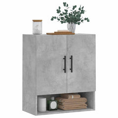 vidaXL Wall Cabinet Concrete Grey 60x31x70 cm Engineered Wood 3