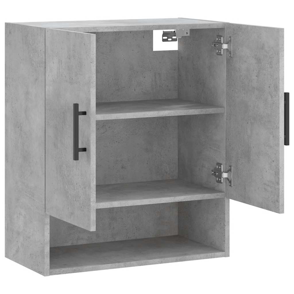 vidaXL Wall Cabinet Concrete Grey 60x31x70 cm Engineered Wood 6
