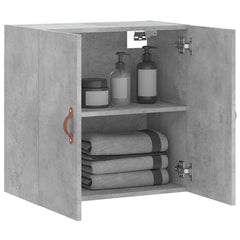 vidaXL Wall Cabinet Concrete Grey 60x31x60 cm Engineered Wood 4