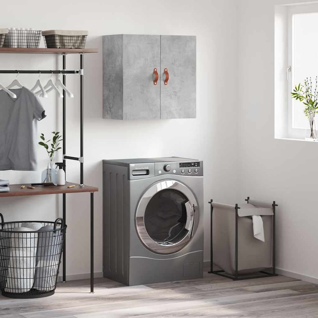 vidaXL Wall Cabinet Concrete Grey 60x31x60 cm Engineered Wood 1