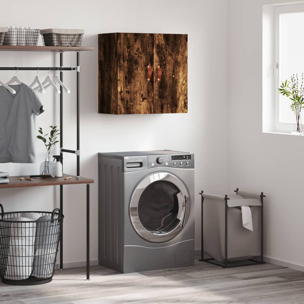 vidaXL Wall Cabinet Smoked Oak 60x31x60 cm Engineered Wood 1