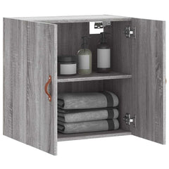 vidaXL Wall Cabinet Grey Sonoma 60x31x60 cm Engineered Wood 4
