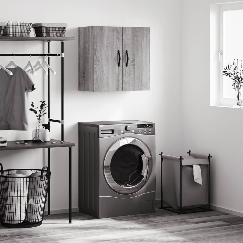 Wall Cabinet Engineered Wood in Grey Sonoma