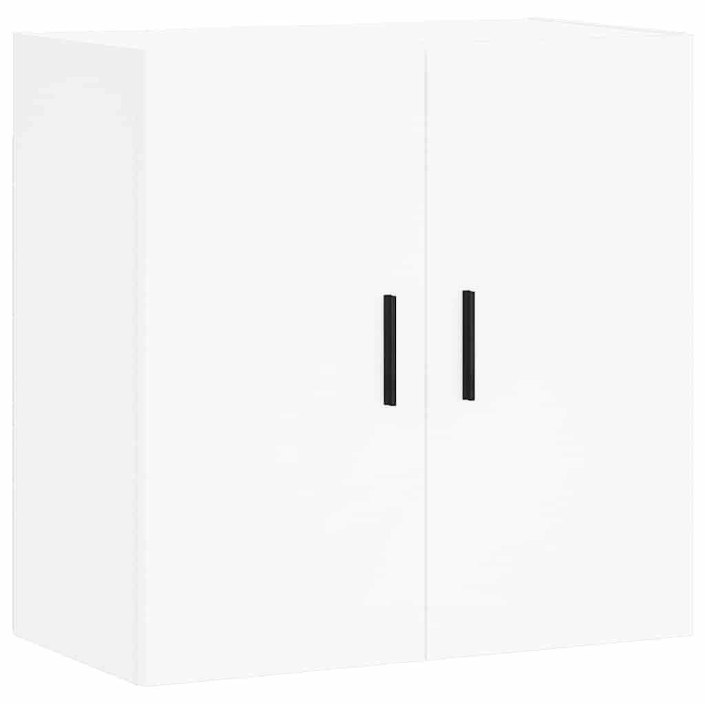 Wall Cabinet White Engineered Wood, image 2