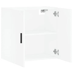 Wall Cabinet White Engineered Wood, image 6
