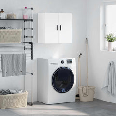 Wall Cabinet White Engineered Wood