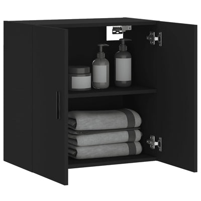 Wall Cabinet Black 60x31x60 cm Engineered Wood