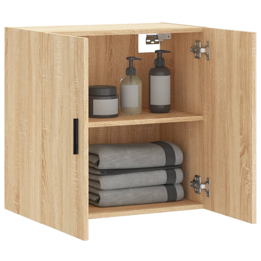 vidaXL Wall Cabinet Sonoma Oak 60x31x60 cm Engineered Wood 4