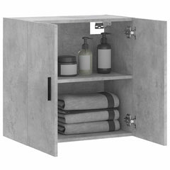 Wall Cabinet Concrete Grey Engineered Wood, image 4