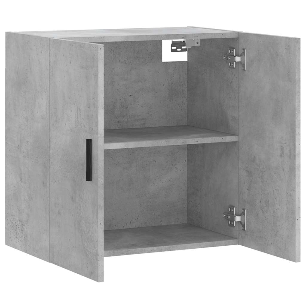 Wall Cabinet Concrete Grey Engineered Wood, image 6