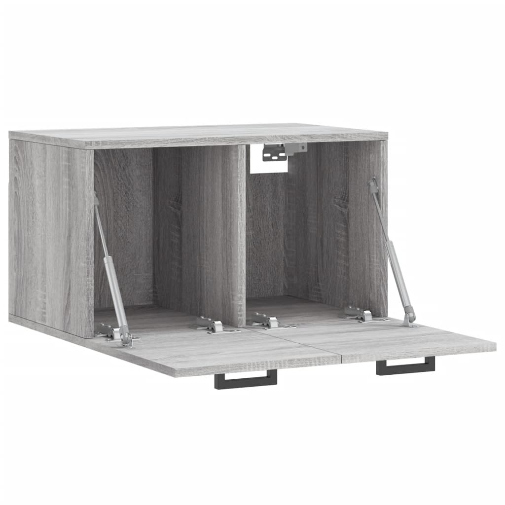 vidaXL Wall Cabinet Grey Sonoma 60x36,5x35 cm Engineered Wood 4