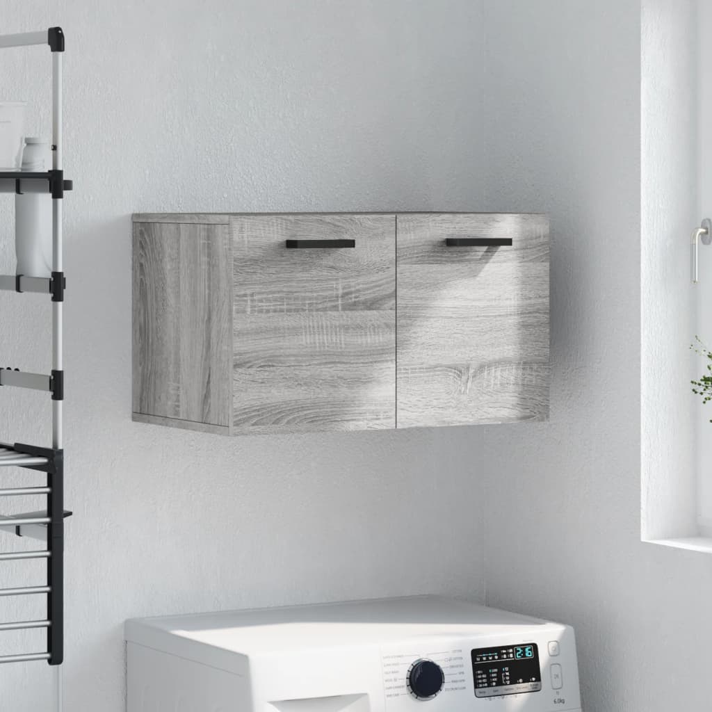vidaXL Wall Cabinet Grey Sonoma 60x36,5x35 cm Engineered Wood 1