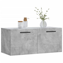 vidaXL Wall Cabinet Concrete Grey 80x36.5x35 cm Engineered Wood 3