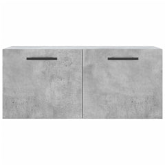vidaXL Wall Cabinet Concrete Grey 80x36.5x35 cm Engineered Wood 5