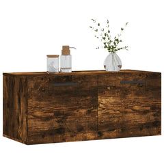 vidaXL Wall Cabinet Smoked Oak 80x36.5x35 cm Engineered Wood 3