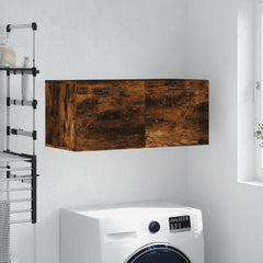 vidaXL Wall Cabinet Smoked Oak 80x36.5x35 cm Engineered Wood 1