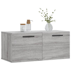 vidaXL Wall Cabinet Grey Sonoma 80x36.5x35 cm Engineered Wood 3