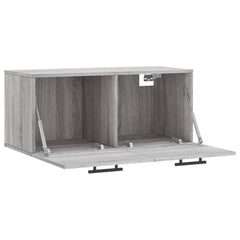 vidaXL Wall Cabinet Grey Sonoma 80x36.5x35 cm Engineered Wood 6