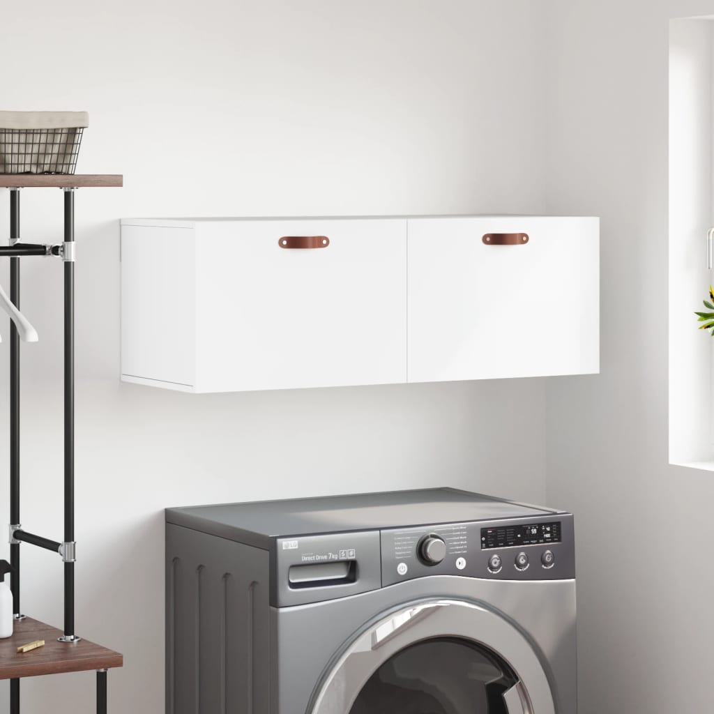 vidaXL Wall Cabinet White 100x36,5x35 cm Engineered Wood 1